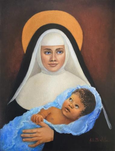 Saint Mother Marianne of Kalaupapa Molokai and Infant